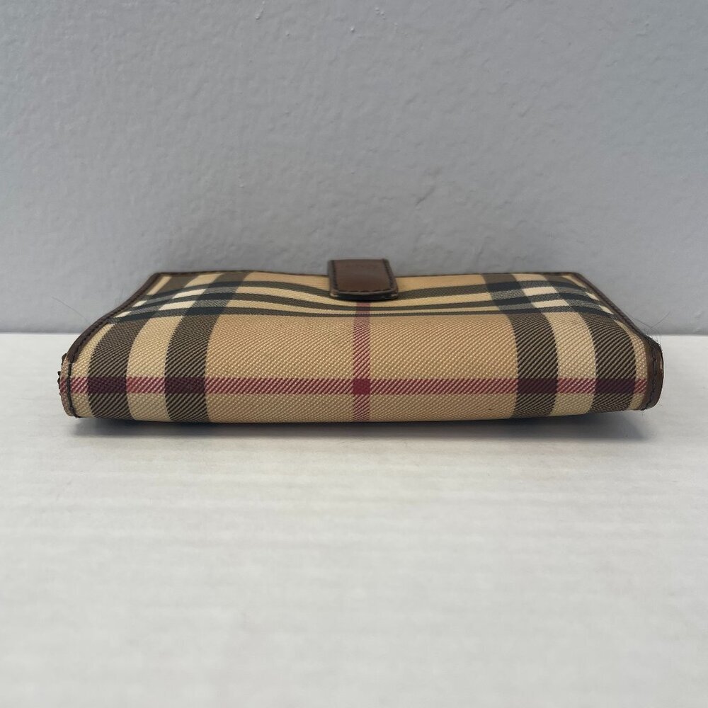 Burberry Nova Check Coated Canvas and Leather Compact Wallet - Preowned - Picture 6 of 15